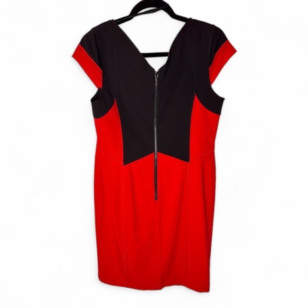 SHANI Red and Black Mini Dress Size 8 - Picture 5 of 8